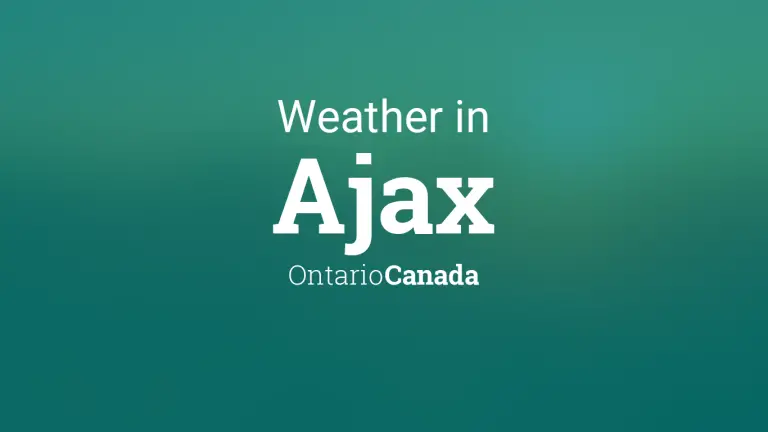 Weather Forecast in Ajax, Ontario, Canada