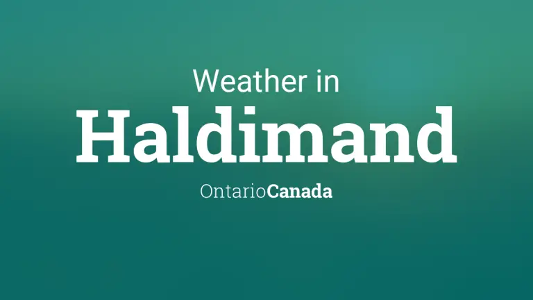 Weather Forecast in Haldimand, Ontario, Canada