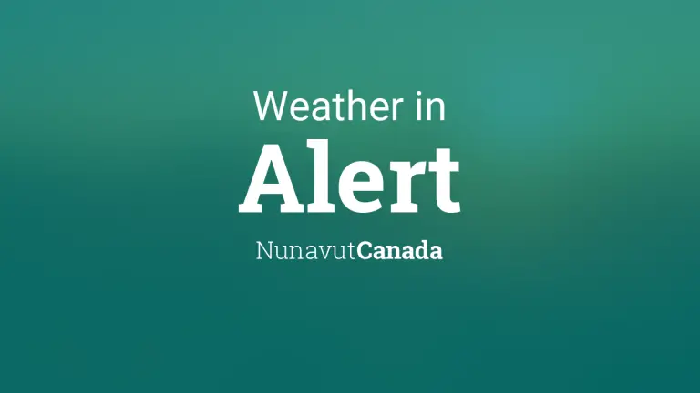 Weather Forecast in Alert, Nunavut, Canada