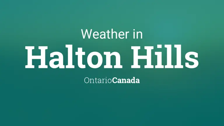 Weather Forecast in Halton Hills, Ontario, Canada