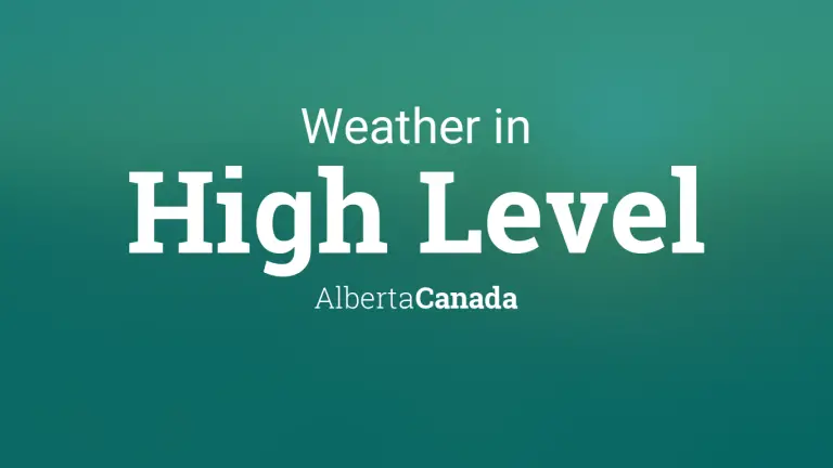 Weather Forecast in High Level, Alberta, Canada