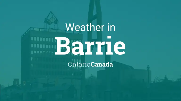 Weather Forecast in Barrie, Ontario, Canada