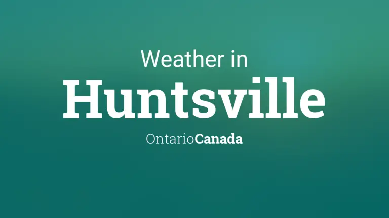 Weather Forecast in Huntsville, Ontario, Canada