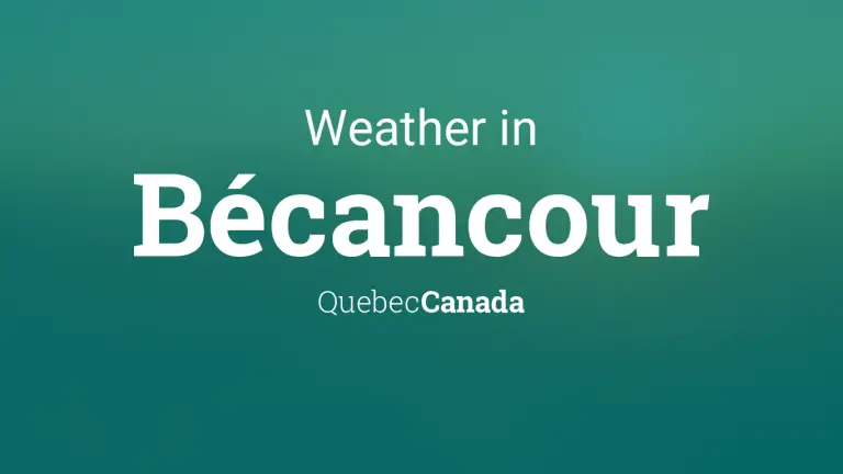 Weather Forecast in Bécancour, Quebec, Canada