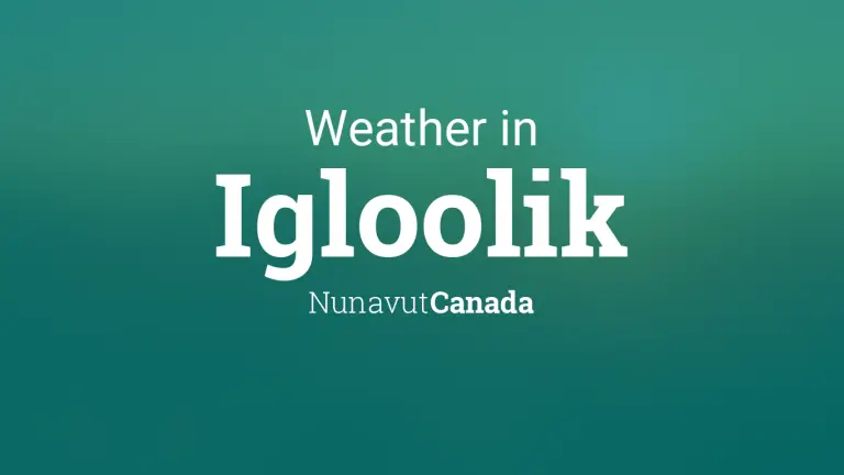 Weather Forecast in Igloolik, Nunavut, Canada