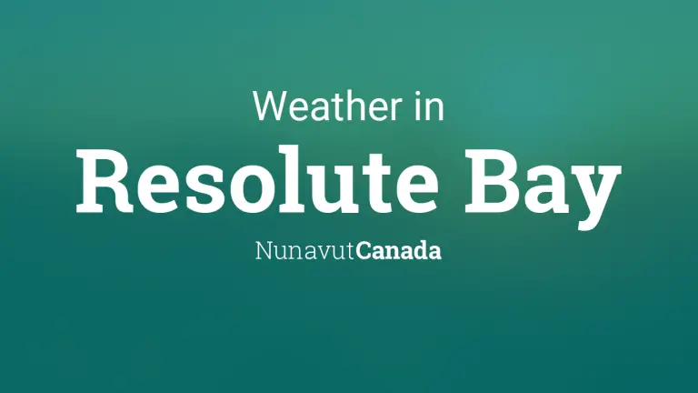 Weather Forecast in Resolute Bay, Nunavut, Canada