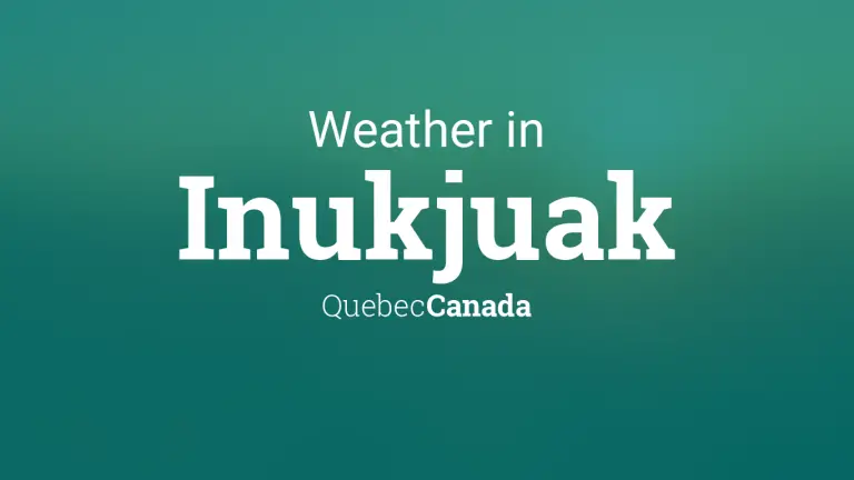 Weather Forecast in Inukjuak, Quebec, Canada