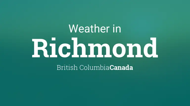 Weather Forecast in Richmond, British Columbia, Canada