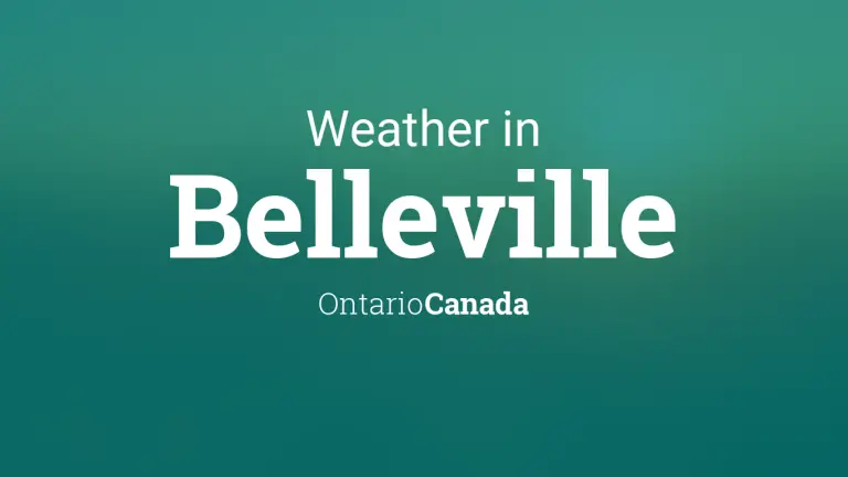 Weather Forecast in Belleville, Ontario, Canada