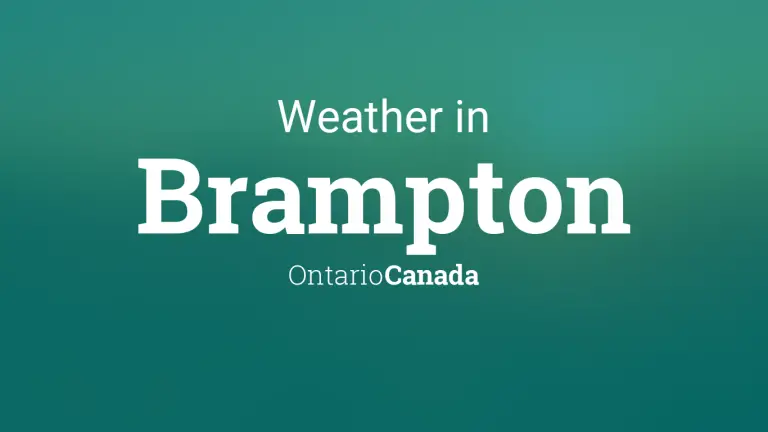 Weather Forecast in Brampton, Ontario, Canada