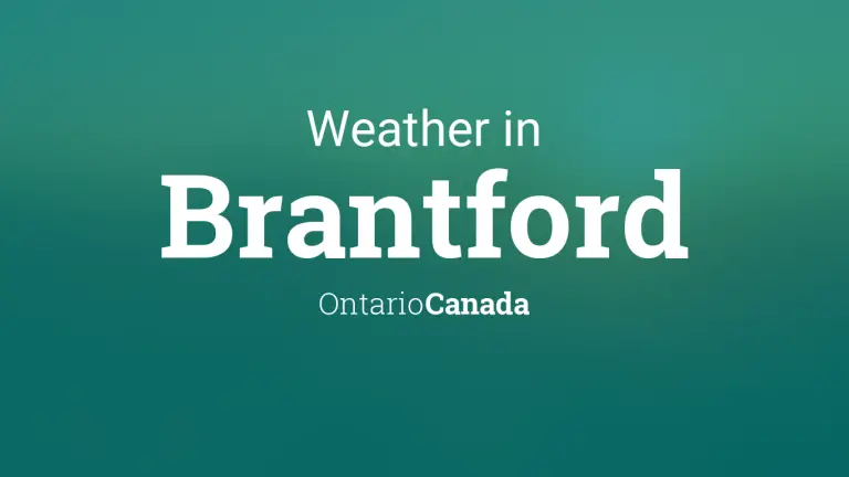 Weather Forecast in Brantford, Ontario, Canada