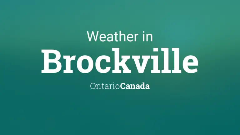 Weather Forecast in Brockville, Ontario, Canada