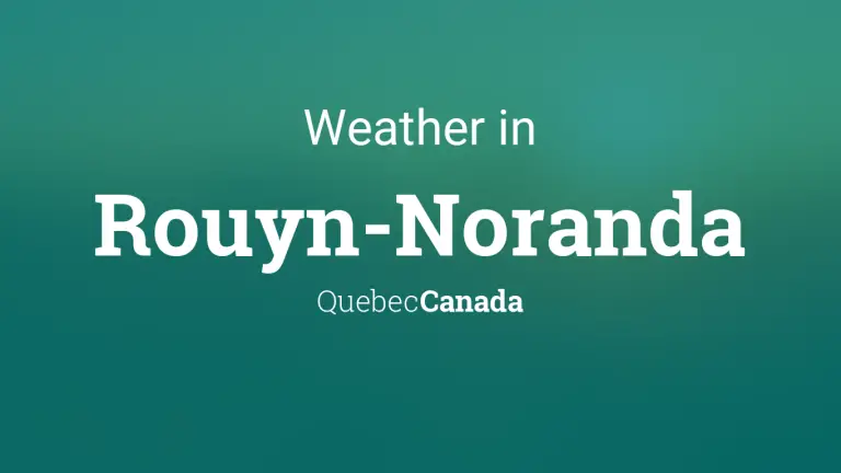 Weather Forecast in Rouyn-Noranda, Quebec, Canada