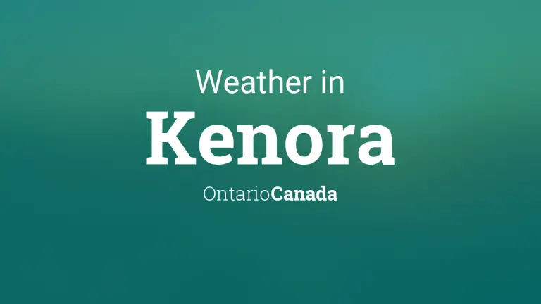 Weather Forecast in Kenora, Ontario, Canada