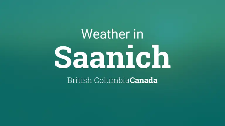 Weather Forecast in Saanich, British Columbia, Canada