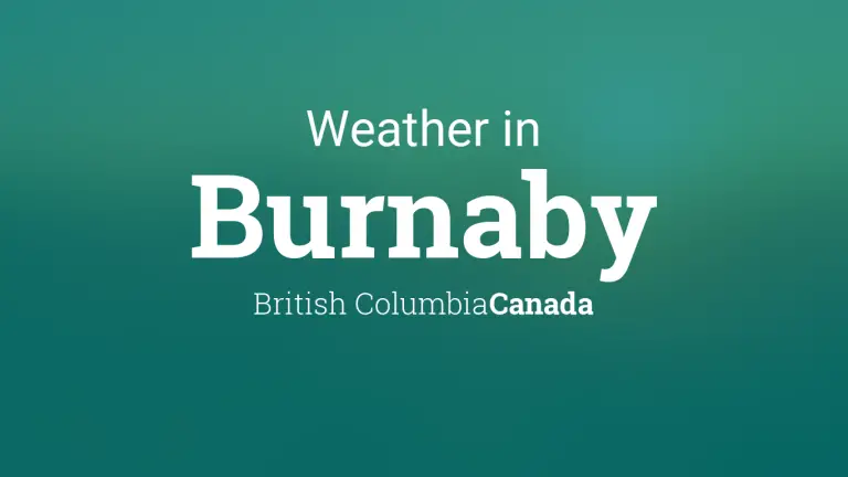 Weather Forecast in Burnaby, British Columbia, Canada