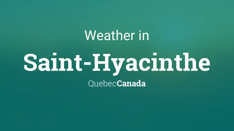 Weather Forecast in Saint-Hyacinthe, Quebec, Canada