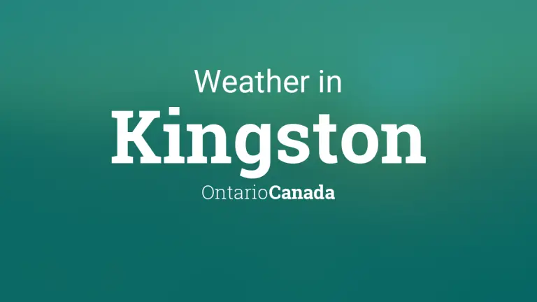 Weather Forecast in Kingston, Ontario, Canada