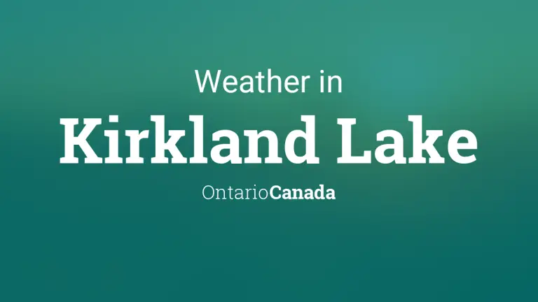 Weather Forecast in Kirkland Lake, Ontario, Canada