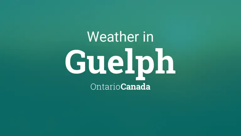 Weather Forecast in Guelph, Ontario, Canada