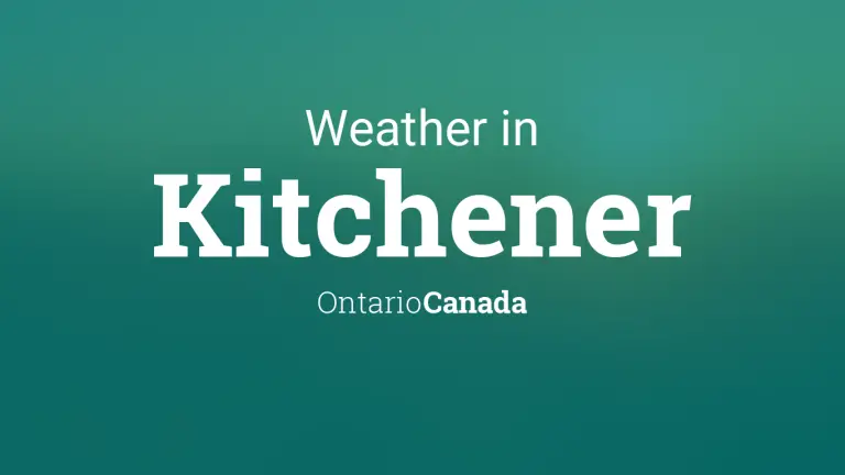 Weather Forecast in Kitchener, Ontario, Canada