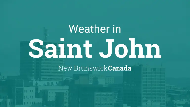 Weather Forecast in Saint John, New Brunswick, Canada