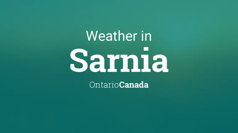 Weather Forecast in Sarnia, Ontario, Canada