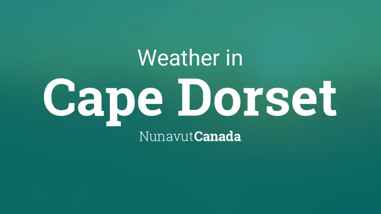 Weather Forecast in Cape Dorset, Nunavut, Canada