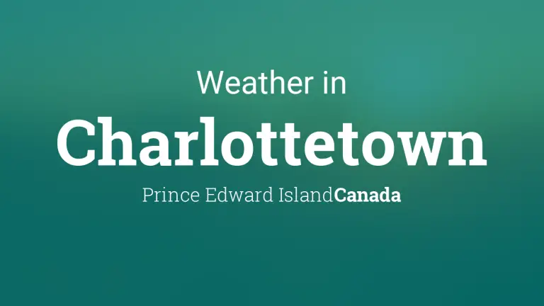 Weather Forecast in Charlottetown, Prince Edward Island, Canada