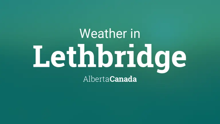 Weather Forecast in Lethbridge, Alberta, Canada