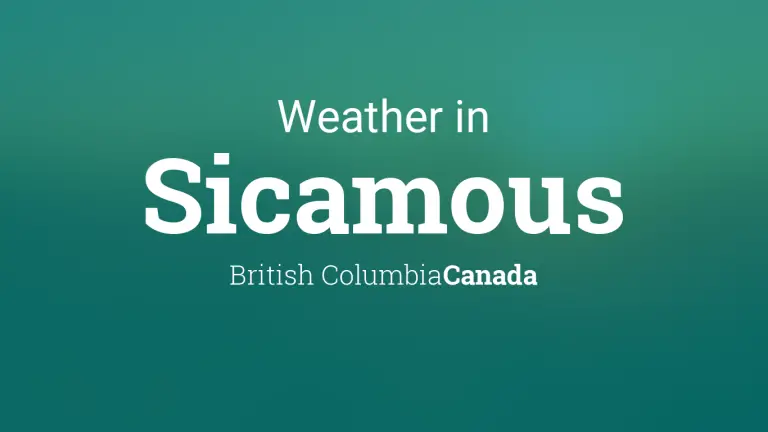 Weather Forecast in Sicamous, British Columbia, Canada