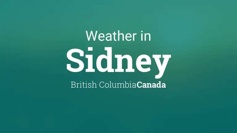 Weather Forecast in Sidney, British Columbia, Canada