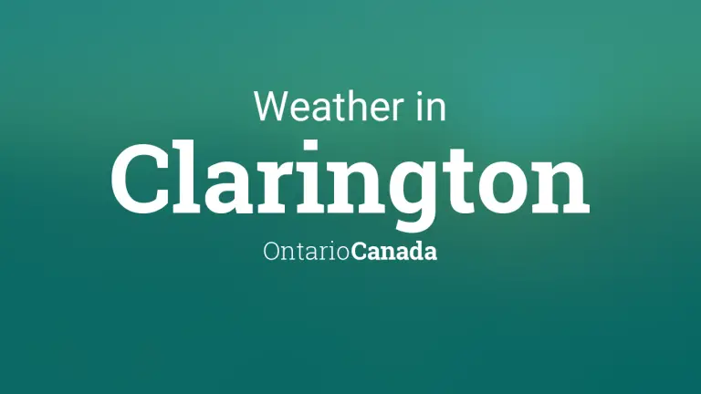 Weather Forecast in Clarington, Ontario, Canada