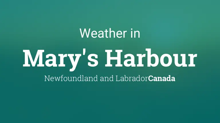 Weather Forecast in Mary’s Harbour, Newfoundland and Labrador, Canada