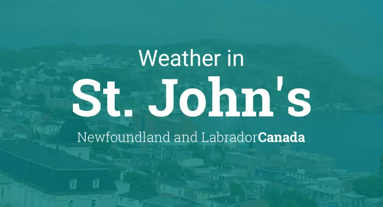 Weather Forecast in St. John’s, Newfoundland and Labrador, Canada