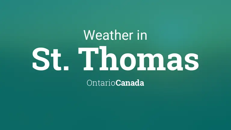 Weather Forecast in St. Thomas, Ontario, Canada