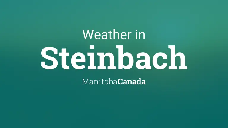 Weather Forecast in Steinbach, Manitoba, Canada