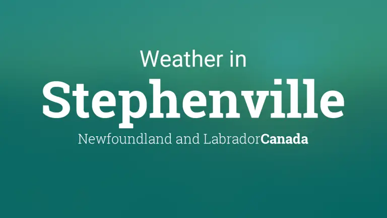 Weather Forecast in Stephenville, Newfoundland and Labrador, Canada