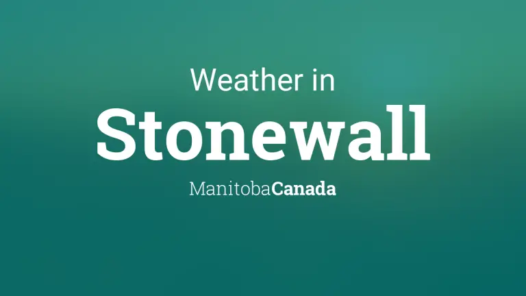 Weather Forecast in Stonewall, Manitoba, Canada