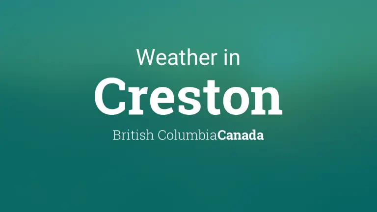 Weather Forecast in Creston, British Columbia, Canada