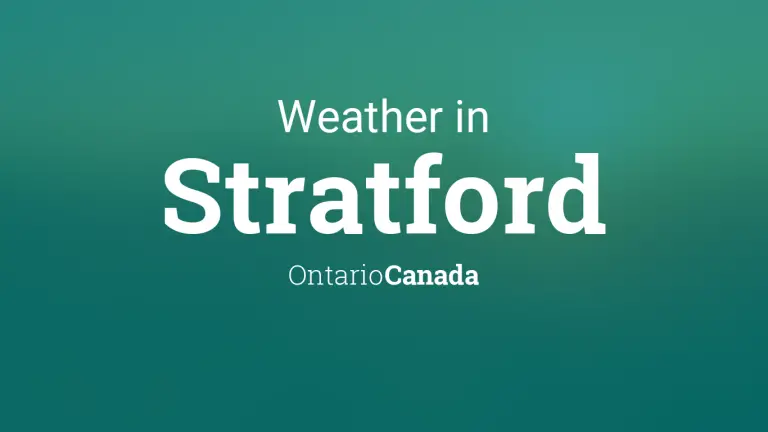 Weather Forecast in Stratford, Ontario, Canada