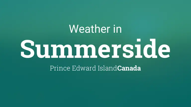 Weather Forecast in Summerside, Prince Edward Island, Canada