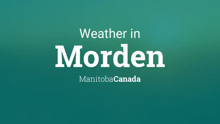 Weather Forecast in Morden, Manitoba, Canada