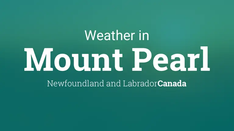 Weather Forecast in Mount Pearl, Newfoundland and Labrador, Canada