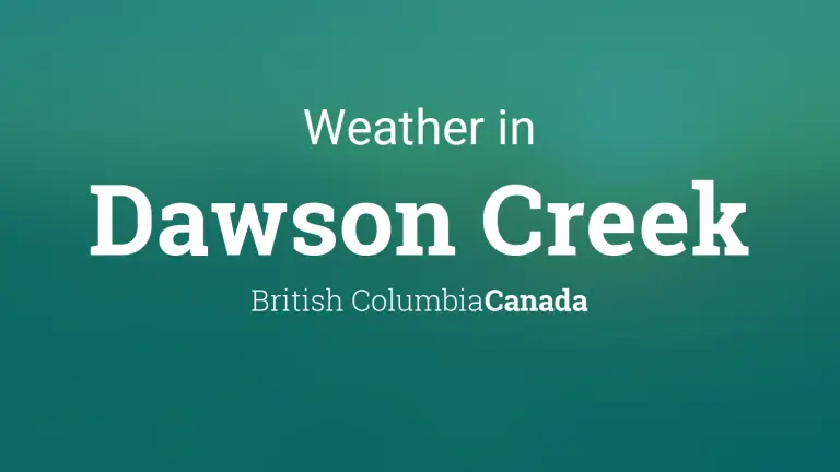 Weather Forecast in Dawson Creek, British Columbia, Canada