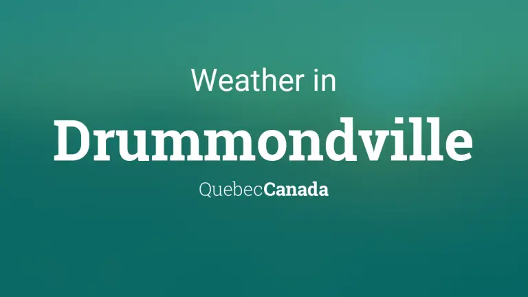 Weather Forecast in Drummondville, Quebec, Canada