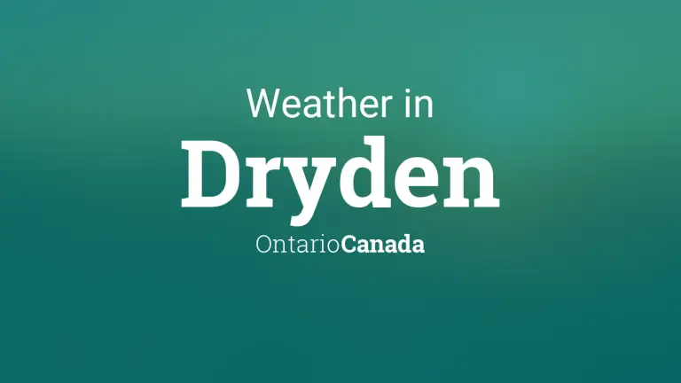 Weather Forecast in Dryden, Ontario, Canada