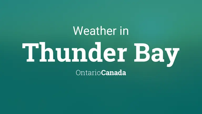 Weather Forecast in Thunder Bay, Ontario, Canada