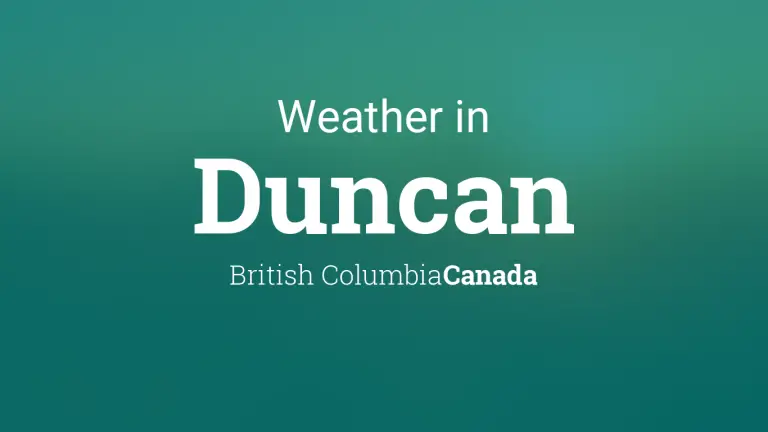 Weather Forecast in Duncan, British Columbia, Canada