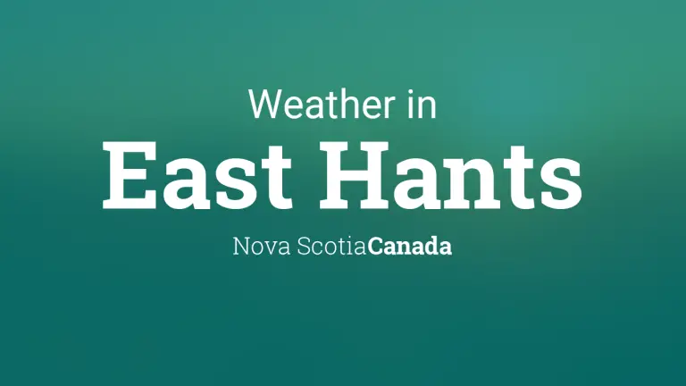 Weather Forecast in East Hants, Nova Scotia, Canada